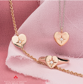 Eternal Spark Rose Gold Heart Bracelet