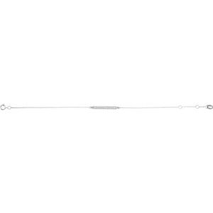 Sterling Silver Patterned Bar Bracelet
