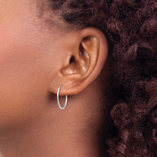 10K Gold Endless Hoop Earrings