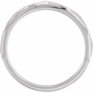 14K White Stackable Crown Ring