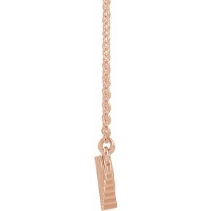 14K Rose Geometric 18" Necklace