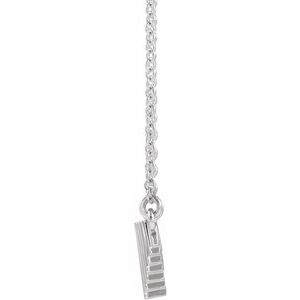Sterling Silver Geometric 16" Necklace
