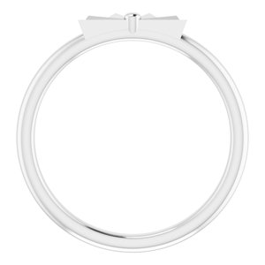 Sterling Silver Starburst Stackable Ring