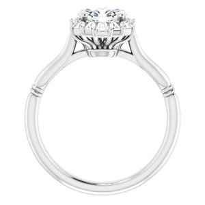Sterling Silver Natural White Sapphire & 1/4 CTW Natural Diamond Ring