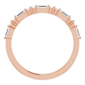 14K Rose 1/4 CTW Natural Diamond Anniversary Band