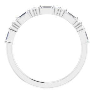 14K White 1/4 CTW Natural Diamond Anniversary Band