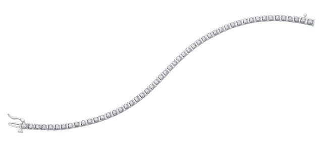 Set Bar 10K Gold Diamond Bracelet