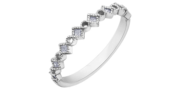 Geometric Diamond Band - Bijouterie Classique