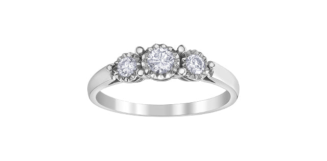 Illuminaire Past Present Future Engagement Ring - Bijouterie Classique