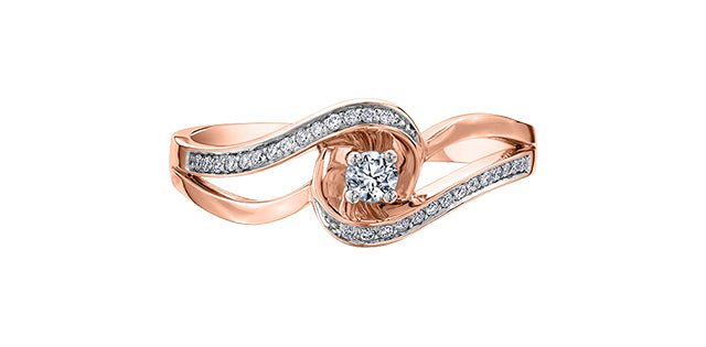 Life Twist Engagement Ring - Bijouterie Classique