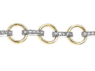 Live, Love Repeat Diamond Gold Bracelet - Bijouterie Classique