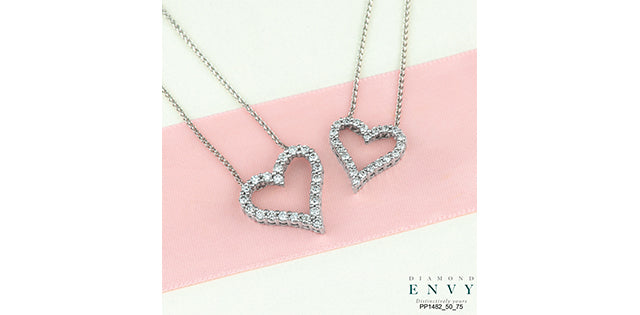 Diamond Heart Gold Necklace