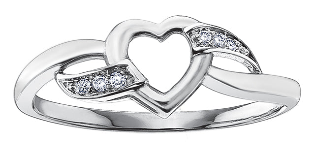 Waves of Love 10K Diamond Ring - Bijouterie Classique