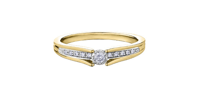 Pave Engagement Ring - Bijouterie Classique