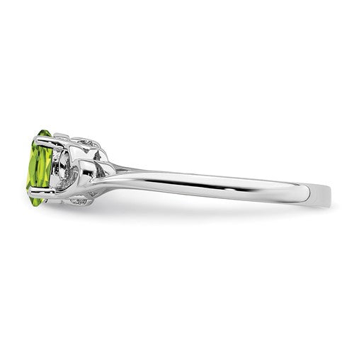 Sterling Silver Rhodium-plated Gemstone Ring - Bijouterie Classique