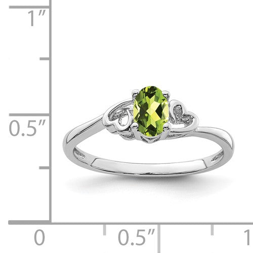 Sterling Silver Rhodium-plated Gemstone Ring - Bijouterie Classique
