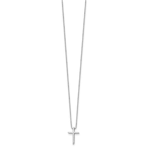 Silver Cross with Diamond