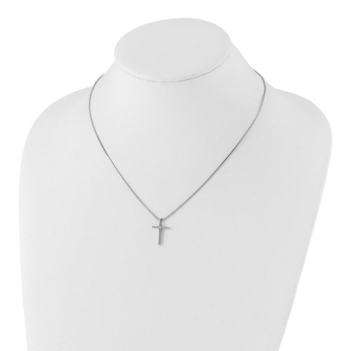 Silver Cross with Diamond