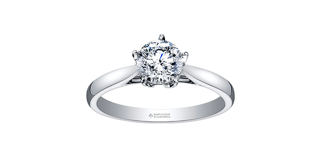 150 facet Diamond Solitaire 18K Gold