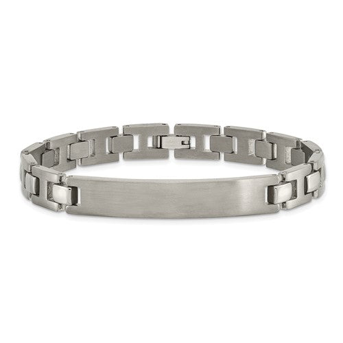 Titanium Brushed and Polished 8.5 inch ID Bracelet