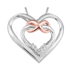 Infinite Hearts of Love Gold Necklace