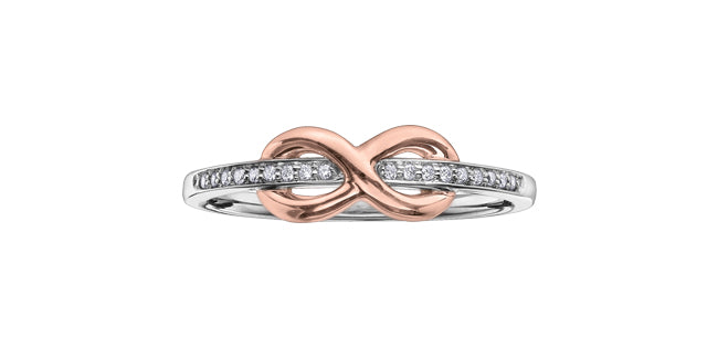 10K W&R Infinity Pave Set Diamond Ring - Bijouterie Classique