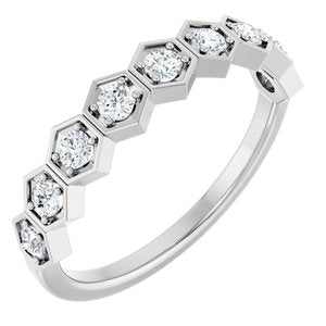 Sterling Silver 1/3 CTW Natural Diamond Stackable Ring