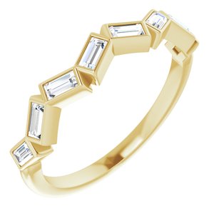 14K Yellow 1/3 CTW Natural Diamond Anniversary Band