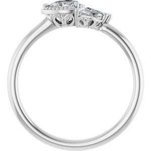 Sterling Silver 1/3 CTW Natural Diamond Ring