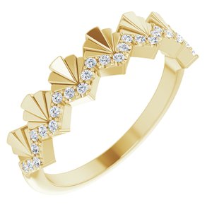 14K Yellow 1/6 CTW Natural Diamond Anniversary Band