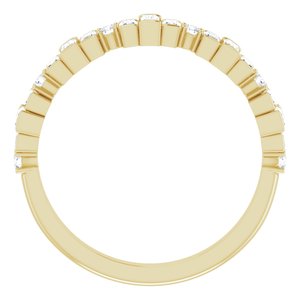 14K Yellow 5/8 CTW Natural Diamond Anniversary Band