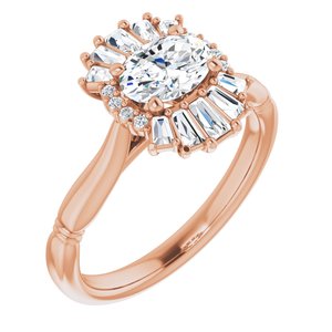 14K Rose 1 CTW Natural Diamond Ring