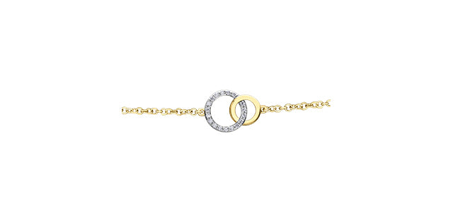 Me and you Diamond & 10K Gold Bracelet