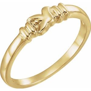 10K Yellow Holy Spirit Ring - Bijouterie Classique