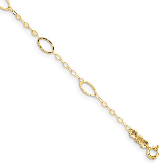 14k Oval Design Bracelet