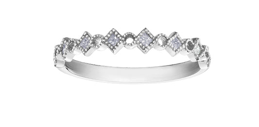 Geometric Diamond Band - Bijouterie Classique