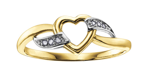 Waves of Love 10K Diamond Ring - Bijouterie Classique