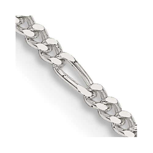 Sterling Silver 1.75mm Figaro Chain