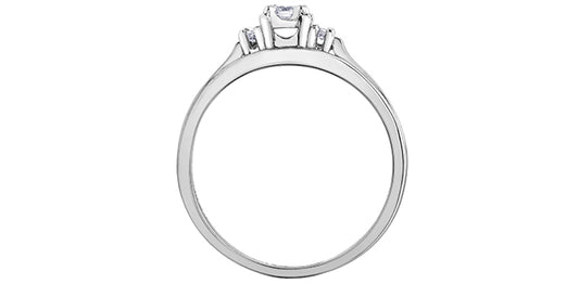 0.18ct t.w. certified canadian engagement ring