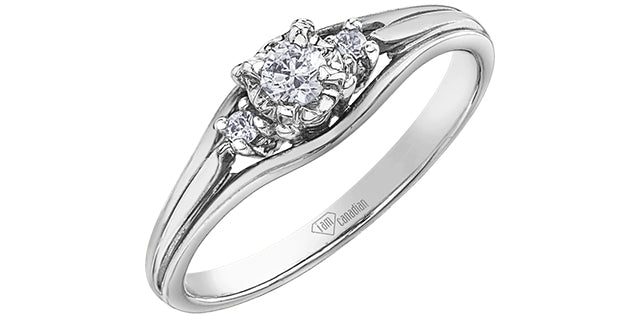 0.18ct t.w. certified canadian engagement ring