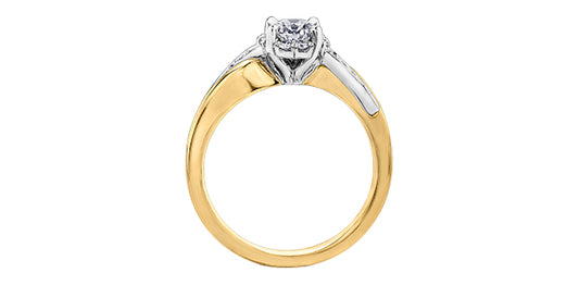Elements of Love - Eternal Flame engagement Ring 18K- 0.66ct