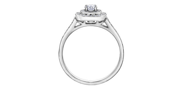 Oval Double Halo Engagement Ring