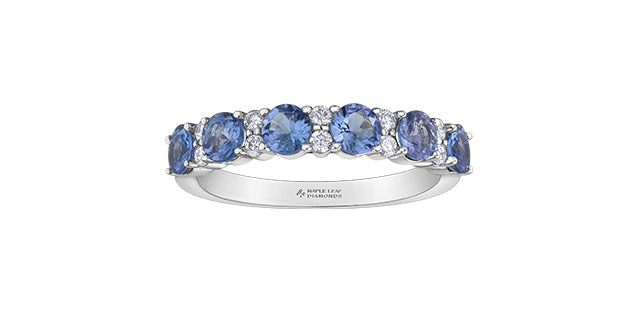 Tanzanite & Diamond Band