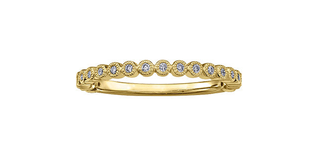 Filigree Diamond 1.9mm gold band