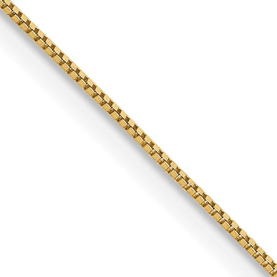 14K Small Box .5mm Spring Ring Chain - Bijouterie Classique